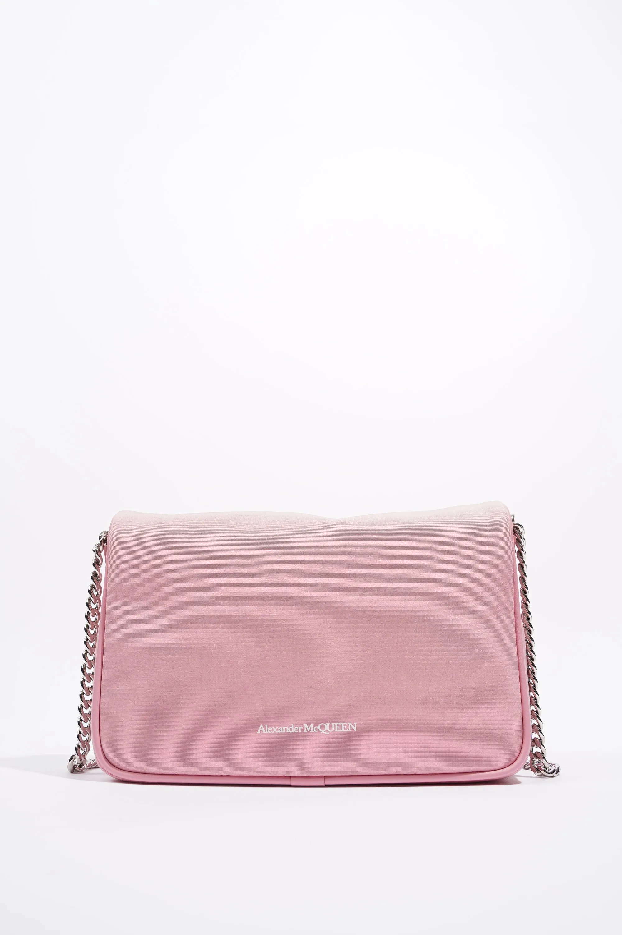 Alexander McQueen Womens Skull Bag Pink / Silver