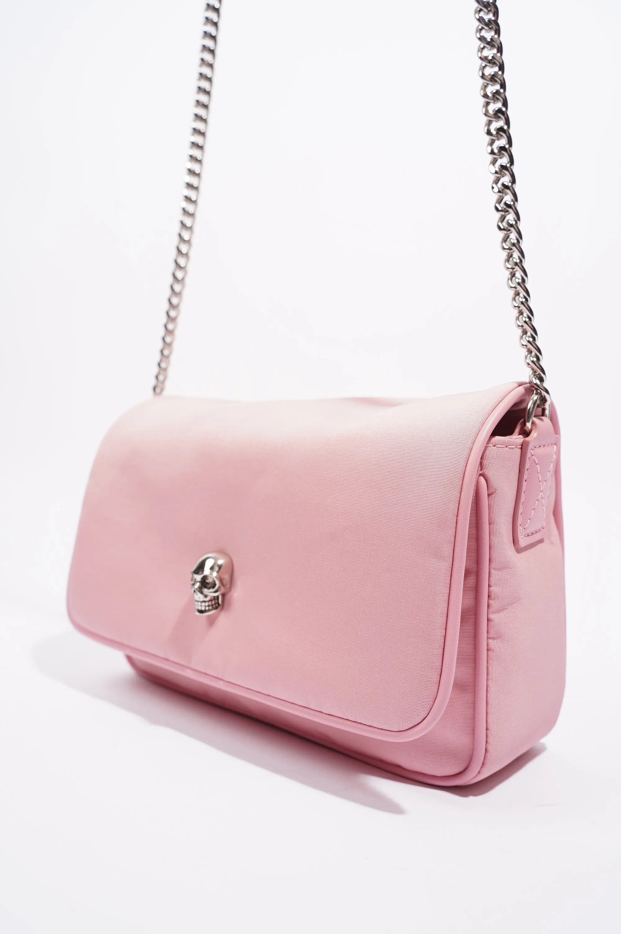 Alexander McQueen Womens Skull Bag Pink / Silver