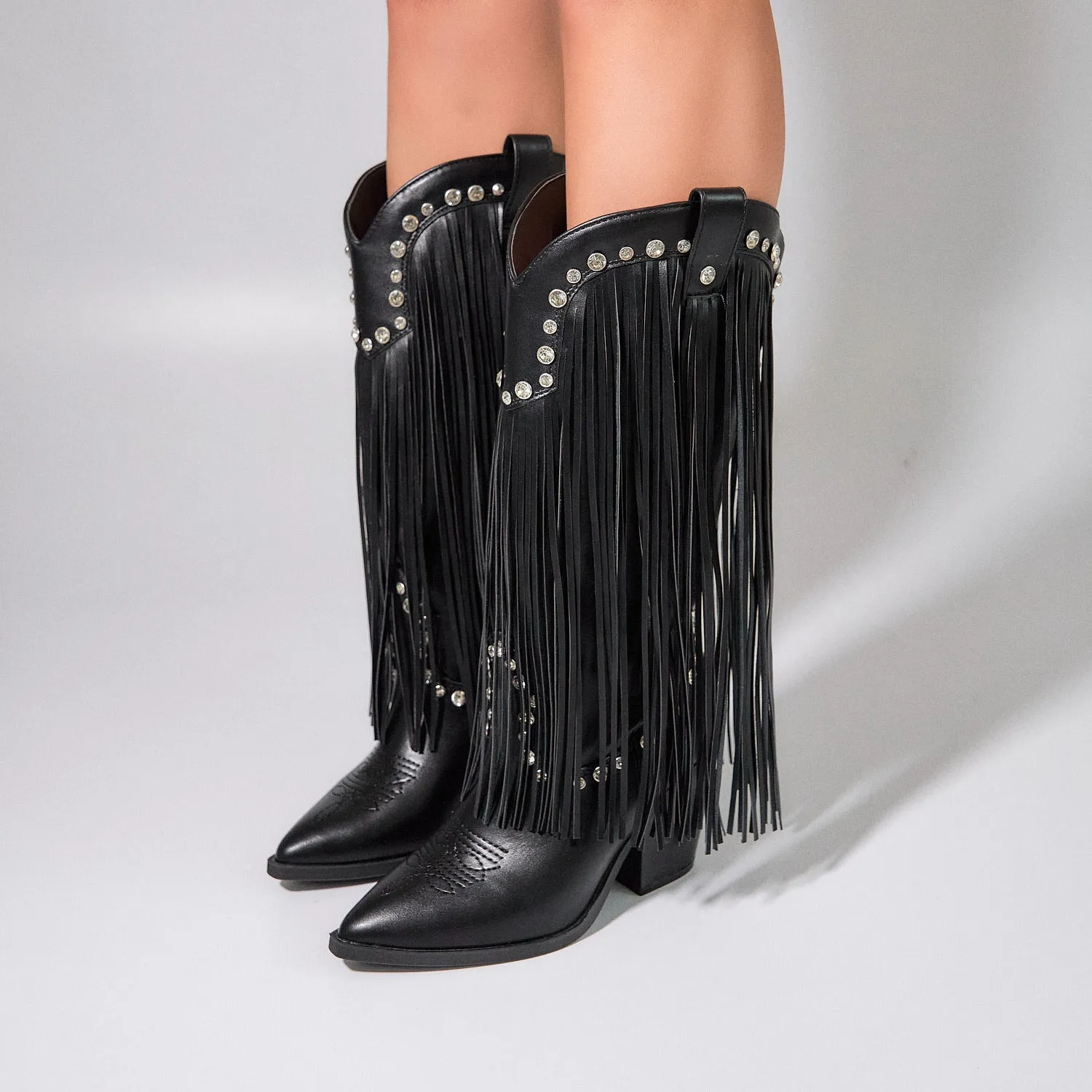 Black Coachella Boots
