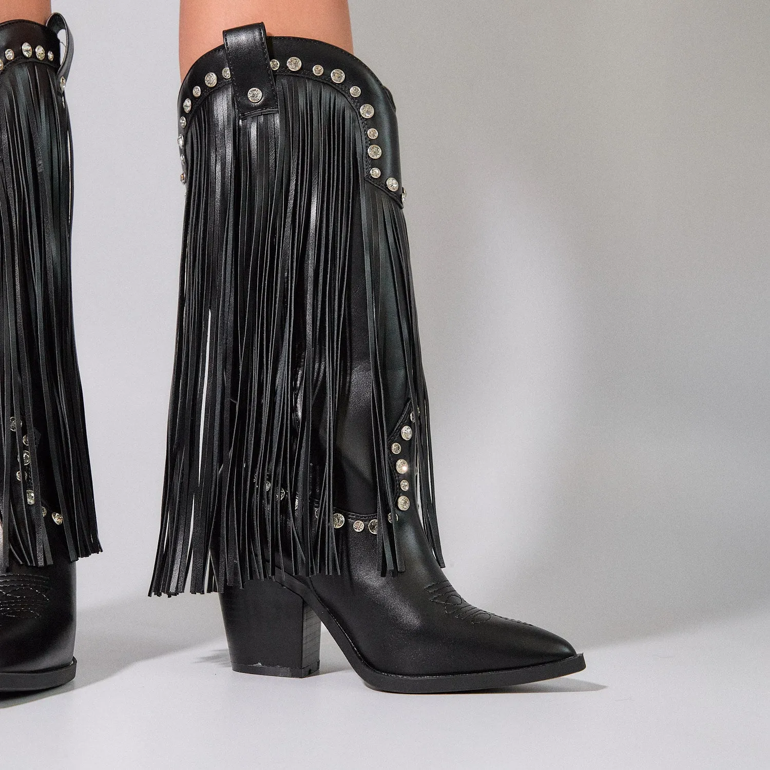 Black Coachella Boots