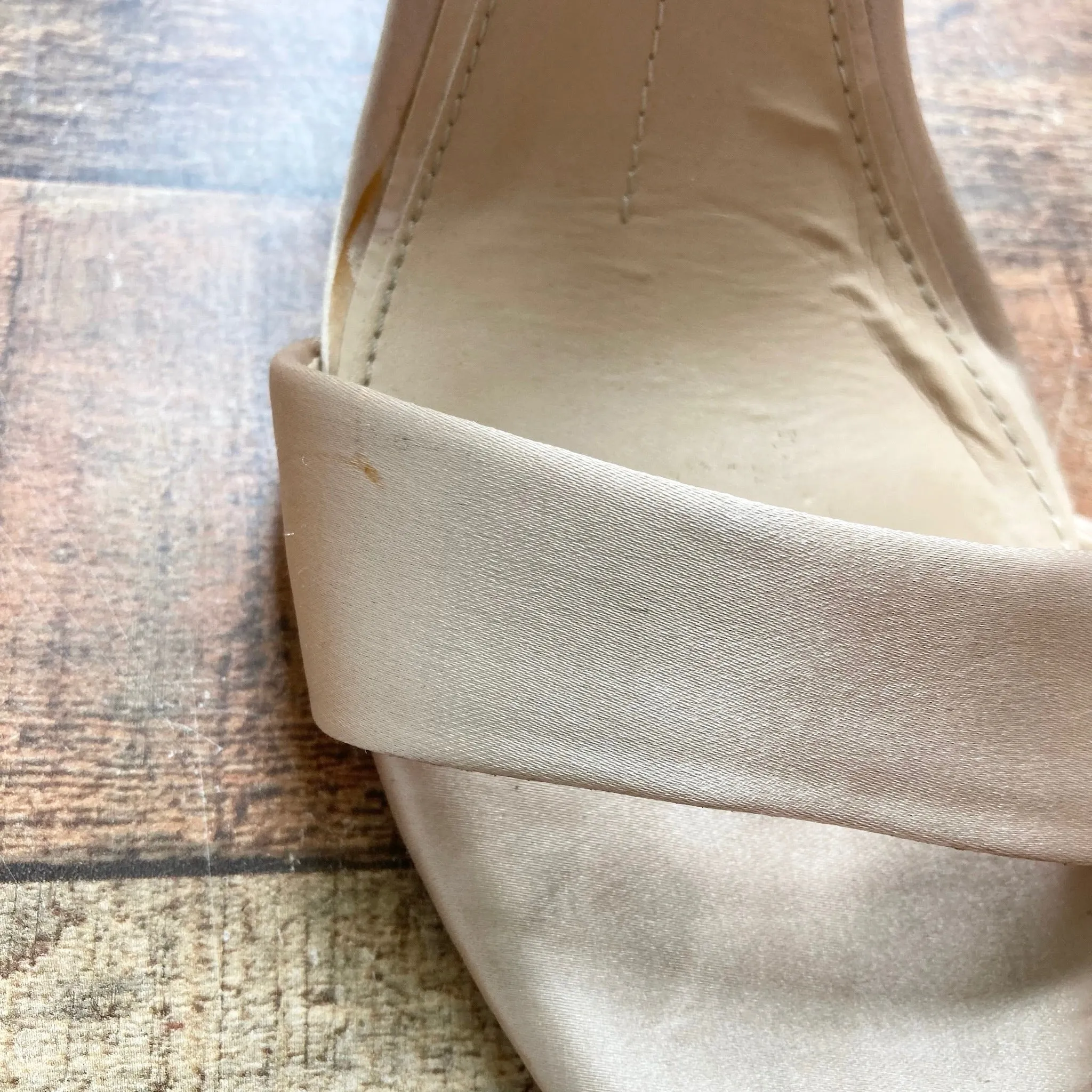 Gianni Bini Satin High Heeled Sandals- Size 7.5 (see notes)