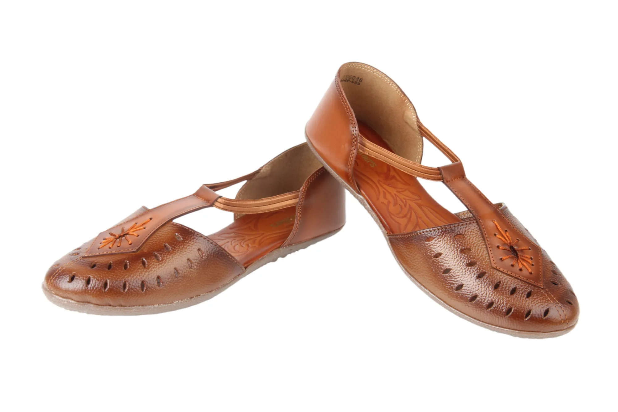 LADIES FLAT LEATHER SANDAL 996046