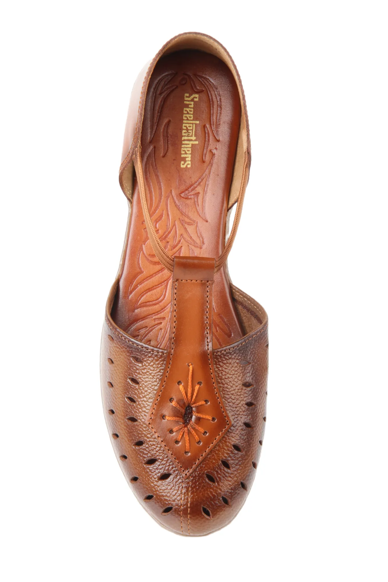 LADIES FLAT LEATHER SANDAL 996046