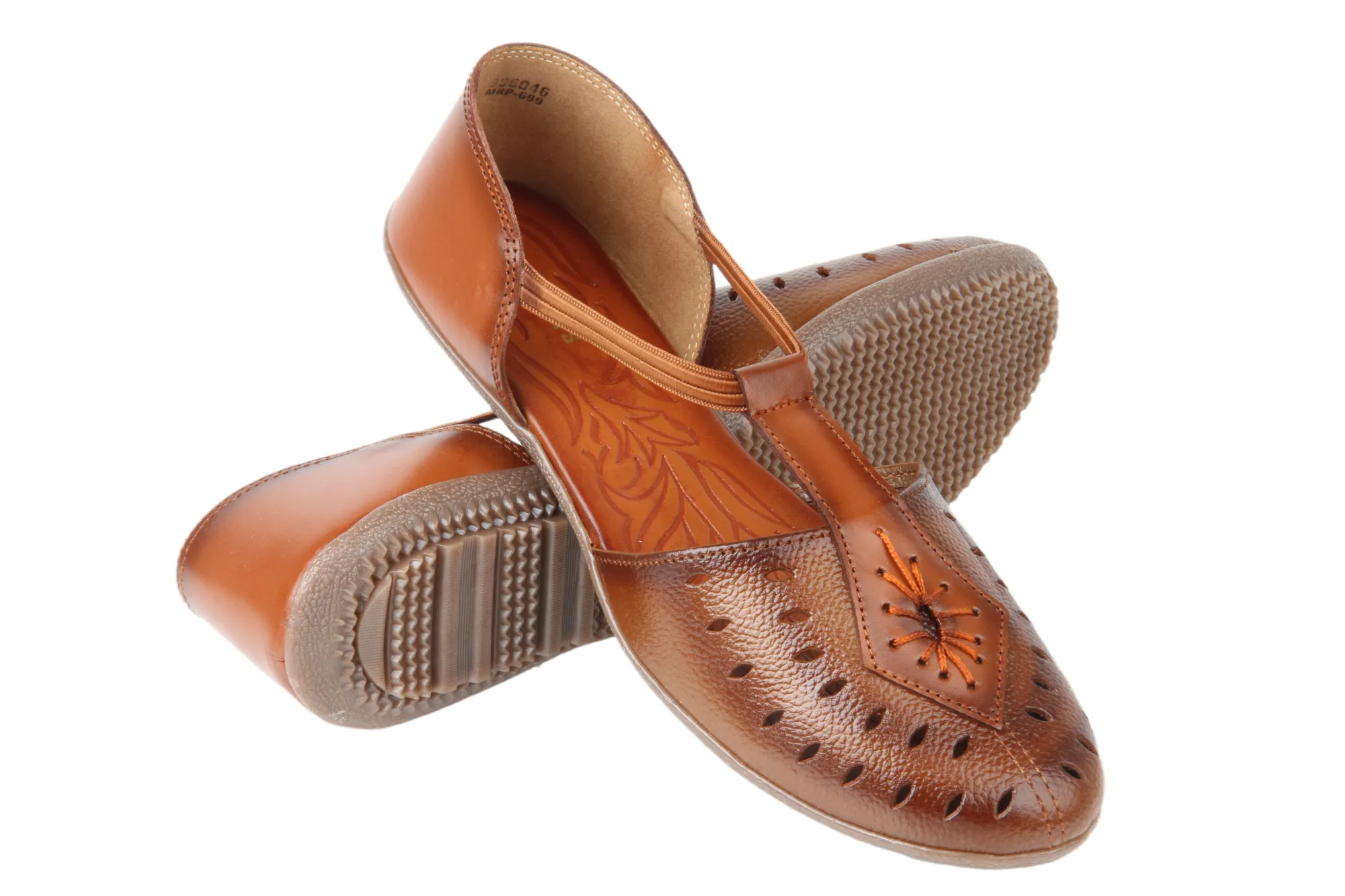 LADIES FLAT LEATHER SANDAL 996046