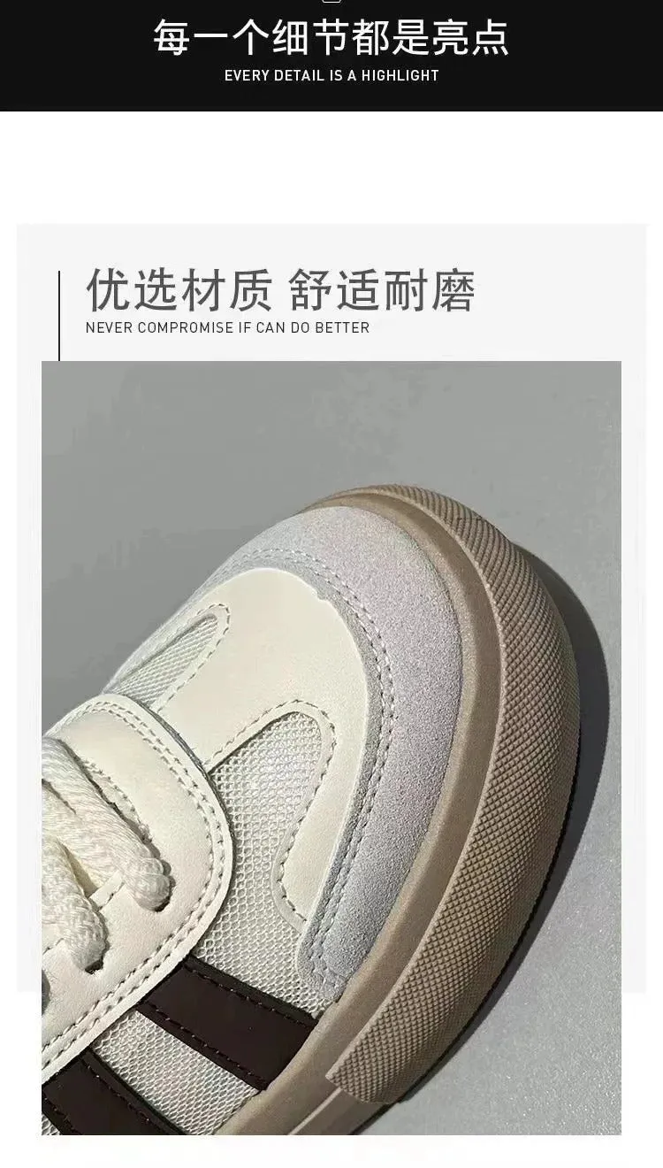 Retro Forrest Gump shoes, women's versatile single net sports and leisure shoes, new thick soled breathable board shoes