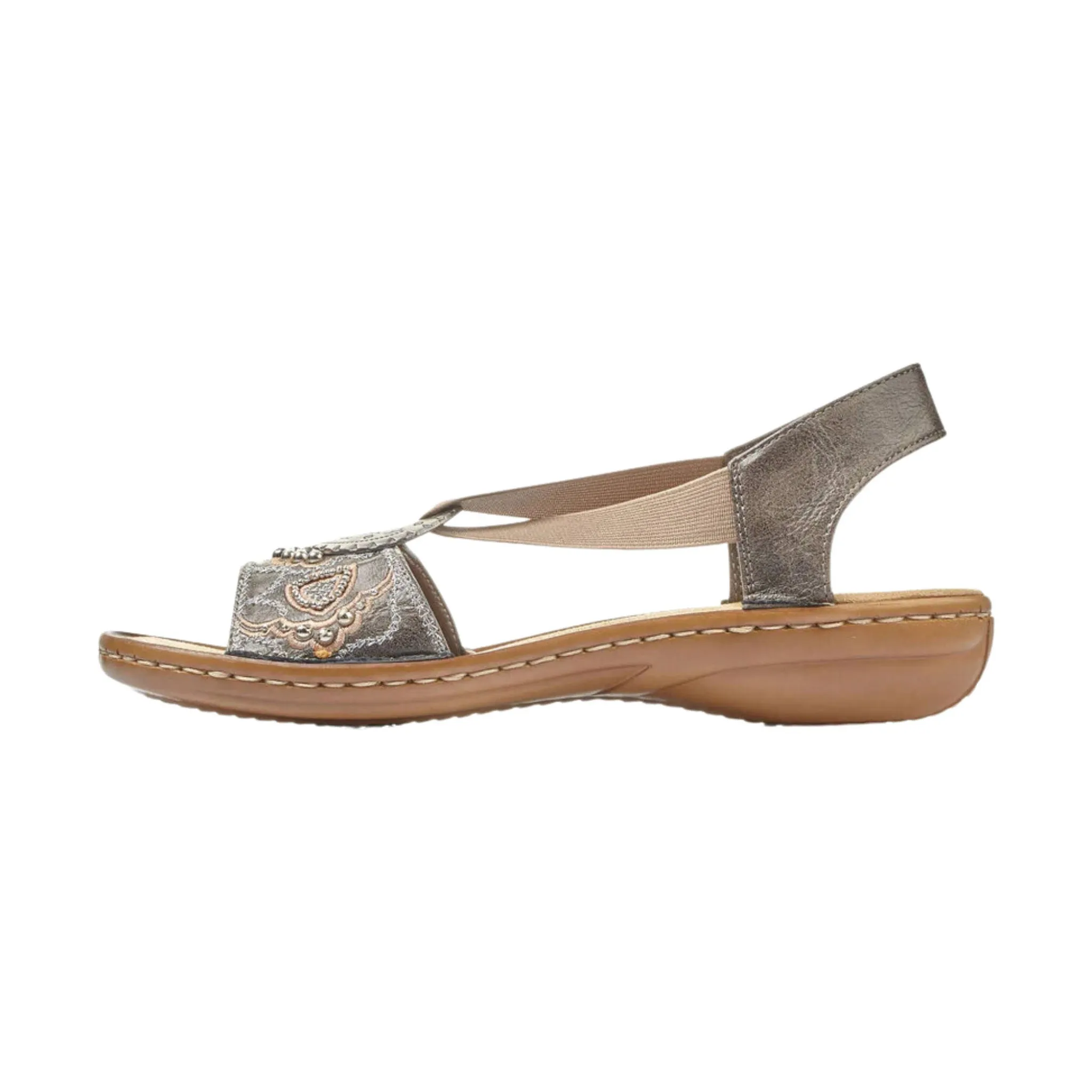 Rieker Women's Regina Sandal - Smoke Grey