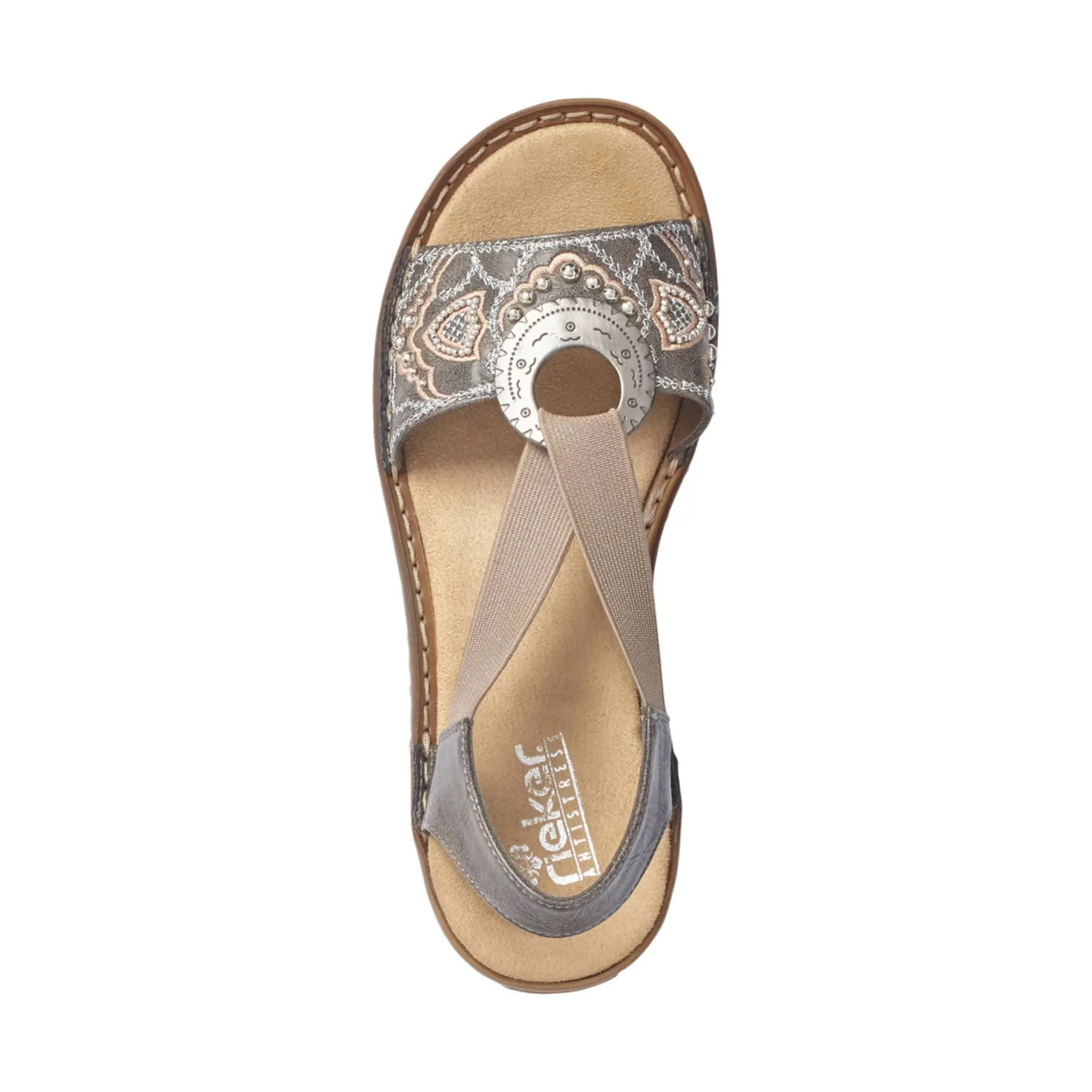 Rieker Women's Regina Sandal - Smoke Grey