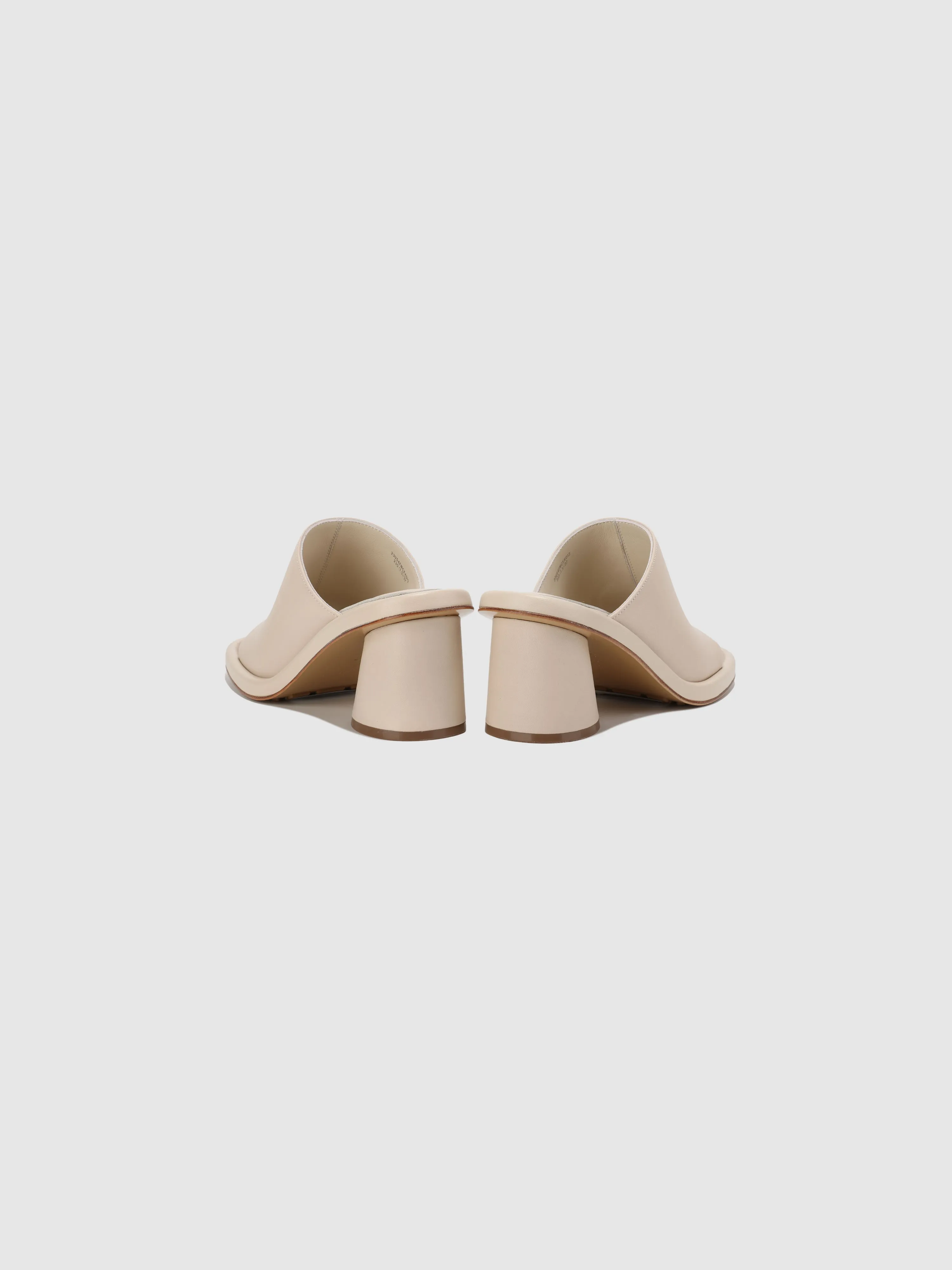 Square Toe Heeled Mules