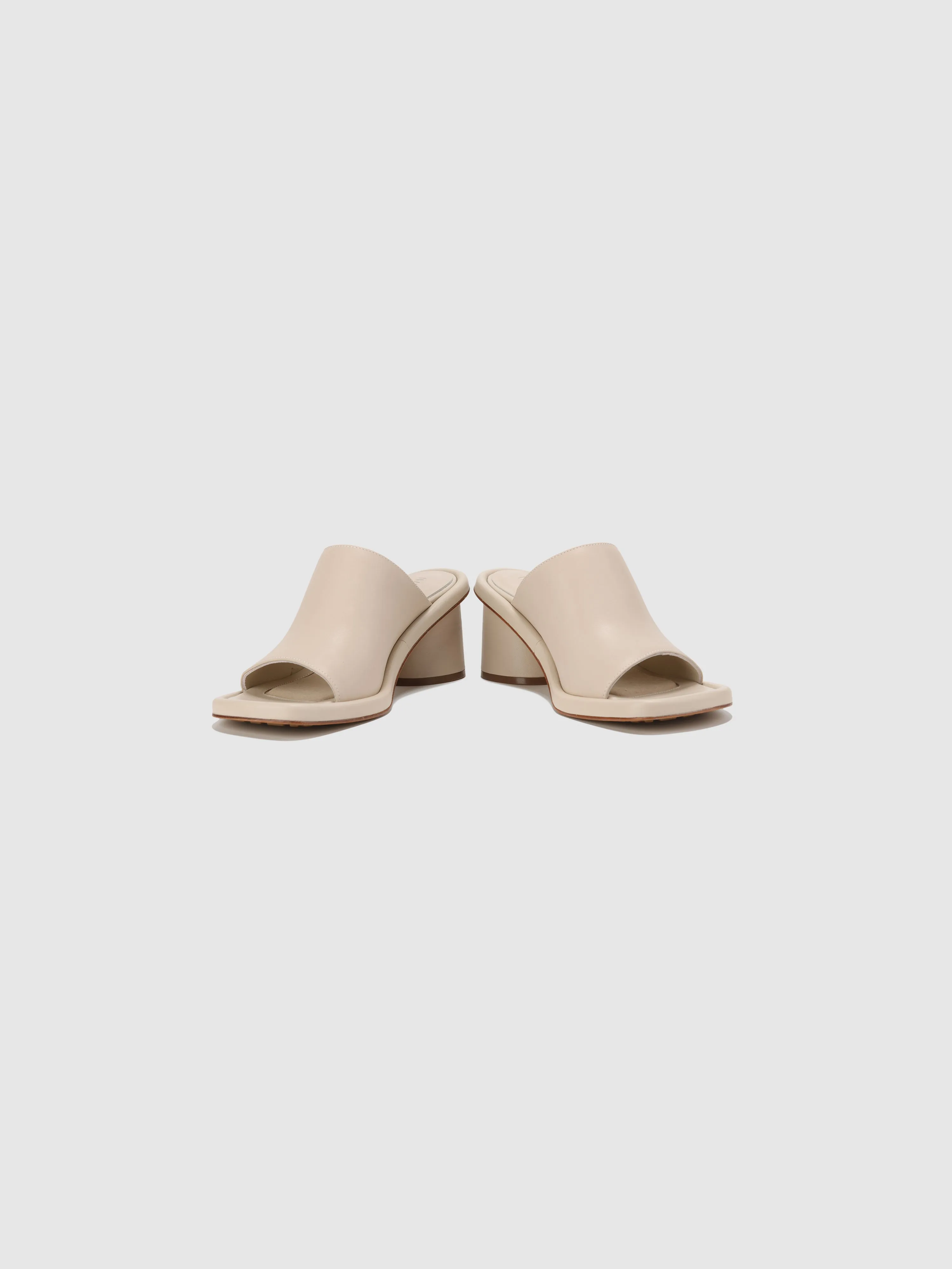 Square Toe Heeled Mules