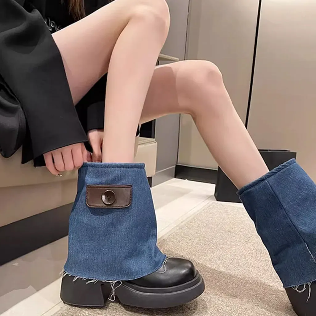 Thick-Soled Martin Tube Small Short Boots