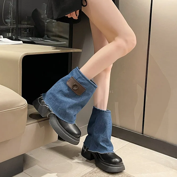 Thick-Soled Martin Tube Small Short Boots