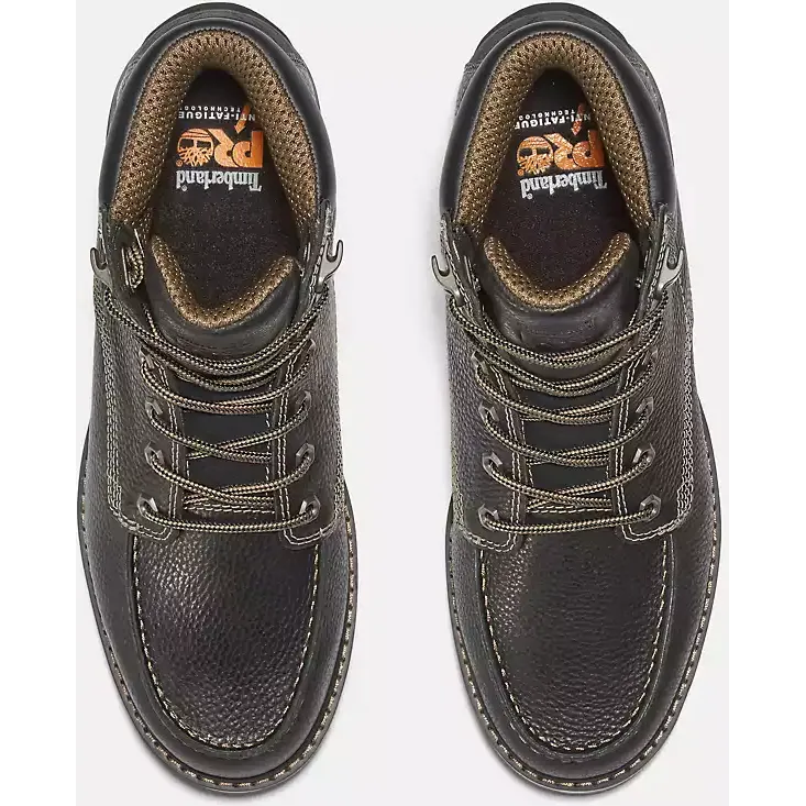 Timberland Pro Men's Irvine 6" Soft Toe WP Work Boot -Black- TB0A42SY001