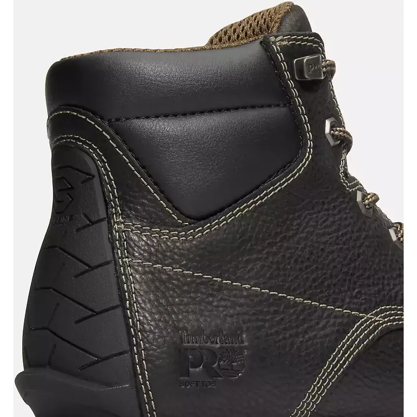 Timberland Pro Men's Irvine 6" Soft Toe WP Work Boot -Black- TB0A42SY001